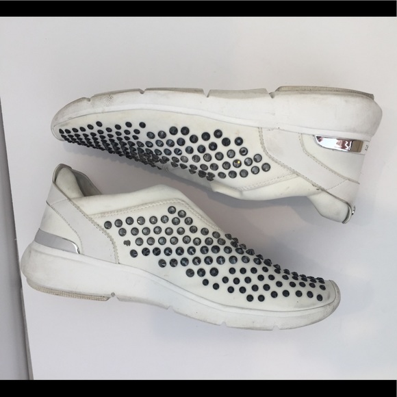 michael kors white tennis shoes